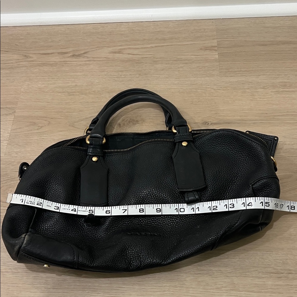 Mazzini Black Leather Handbag - Picture 12 of 13